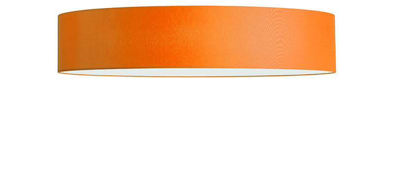 Chintz Stoff orange, auf weißer Trägerfolie